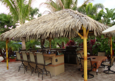 Tikimundo, USA, synthetic eco-friendly waterproof wind-resistant uv-resistant thatch roof